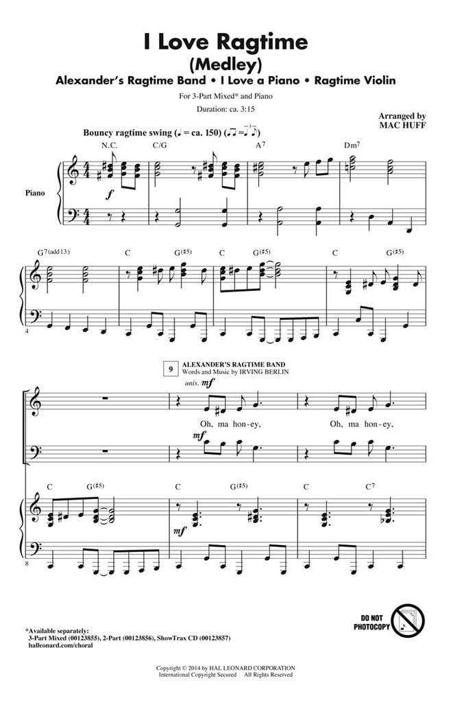 I Love Ragtime
